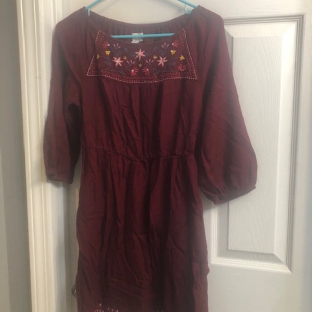 Girl's Maroon Dress